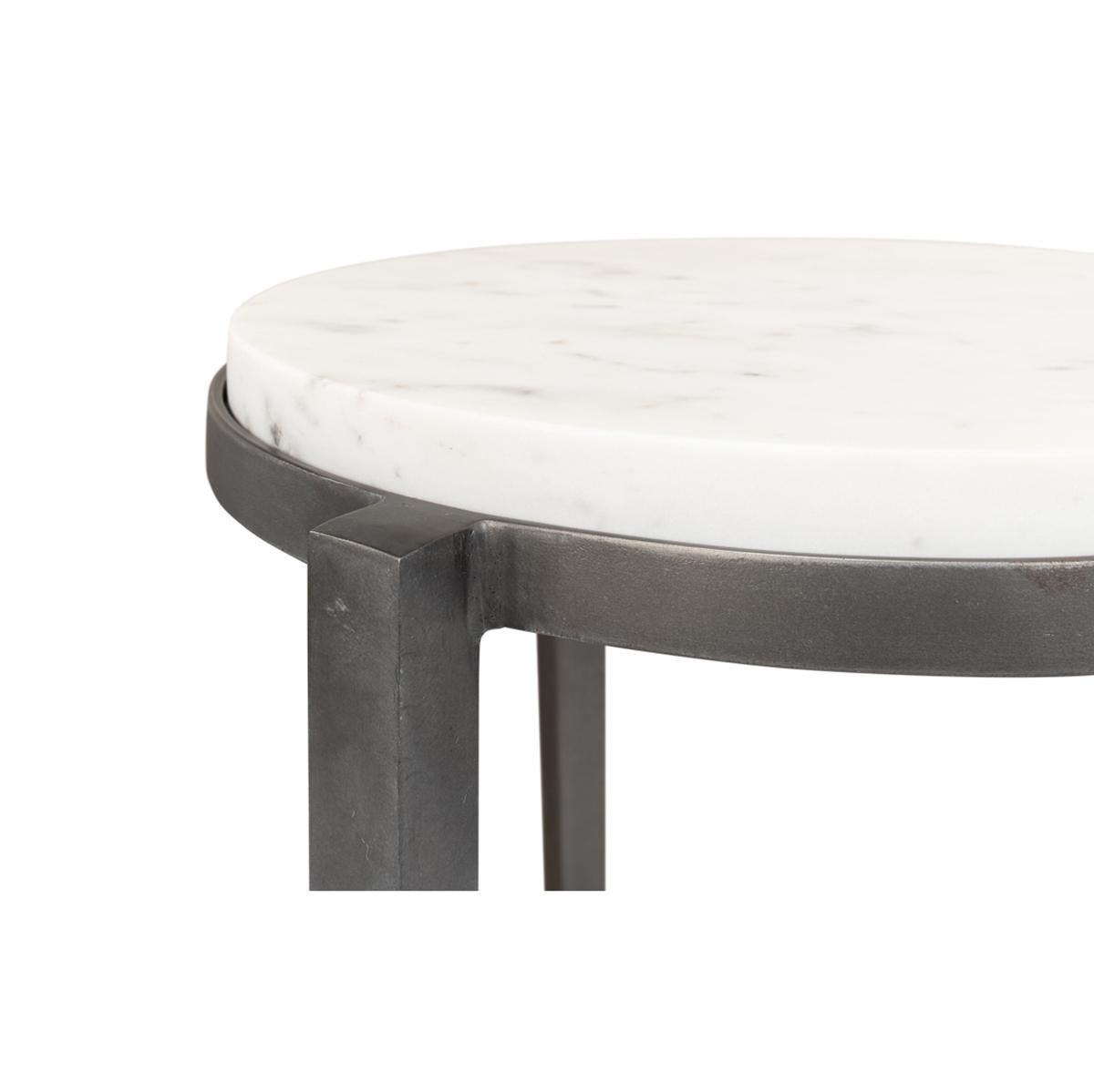 This charming antique Chinese accent table features a smooth and nice ... Accent table furniture with marble top