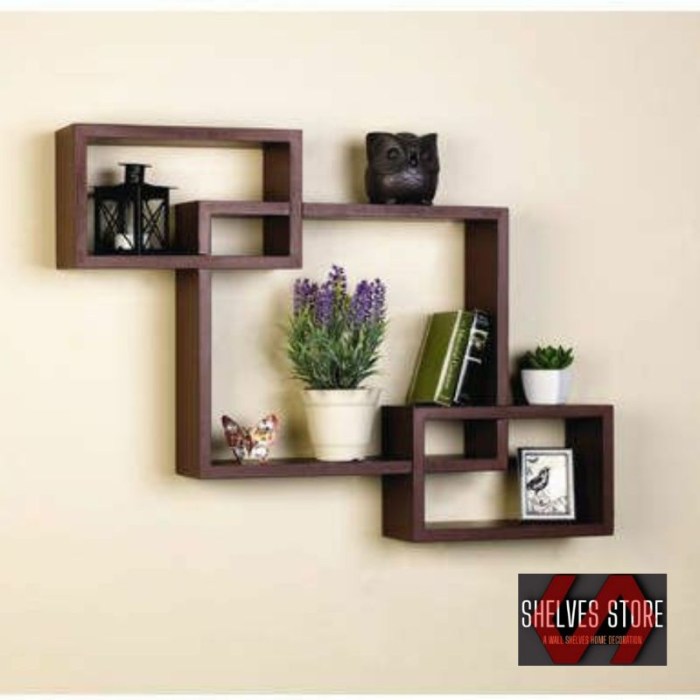 Premium AI Image | A Photo of a Minimalist Wall mounted Shelf with ...